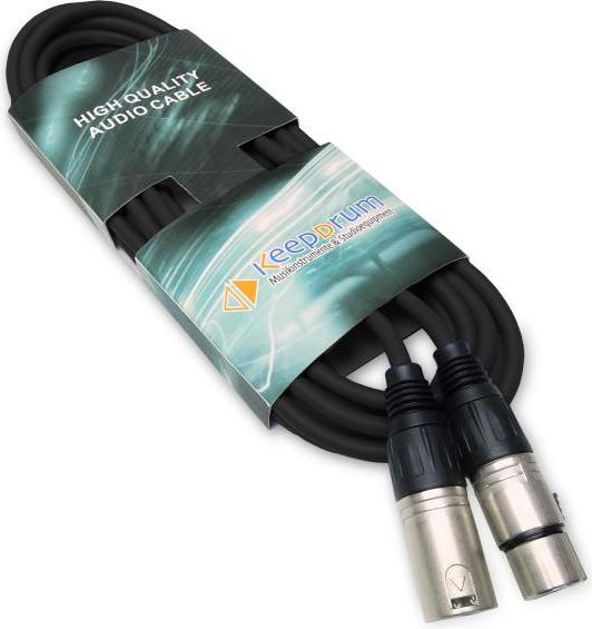 Produktbild keepdrum Mikrofonkabel Set XLR 10m Orange Lila Schwarz (10 m, XLR Kabel)