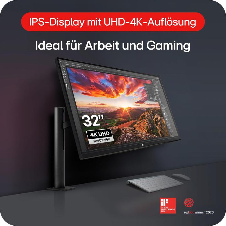 Produktbild LG UltraFine 32UN880K-B (3840 x 2160 Pixel, 31.50")