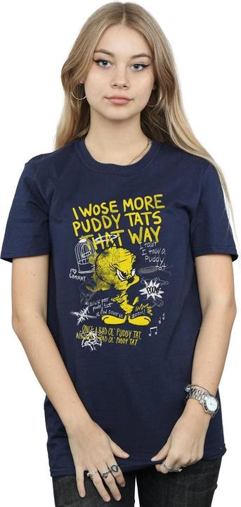 Immagine prodotto Looney Tunes Tweety Pie More Puddy Tats Maglietta Ampia Donna (XL)