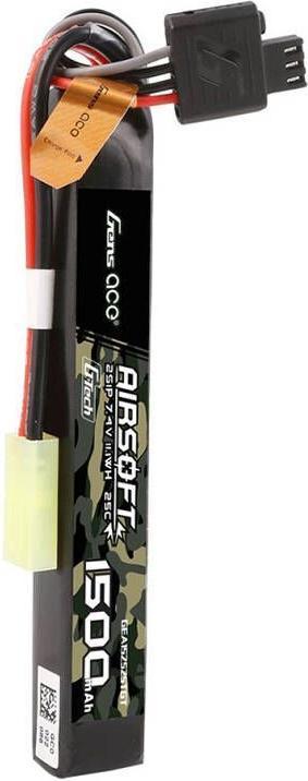 Image du produit Gens Ace G-Tech 25C 1500mAh 2S1P 7.4V Airsoft Gun Lipo Battery with mini Tamiya Plug (7.40 V, 1500 mAh)