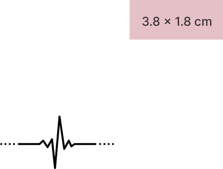 minink Temporäres Tattoo – Herzschlag