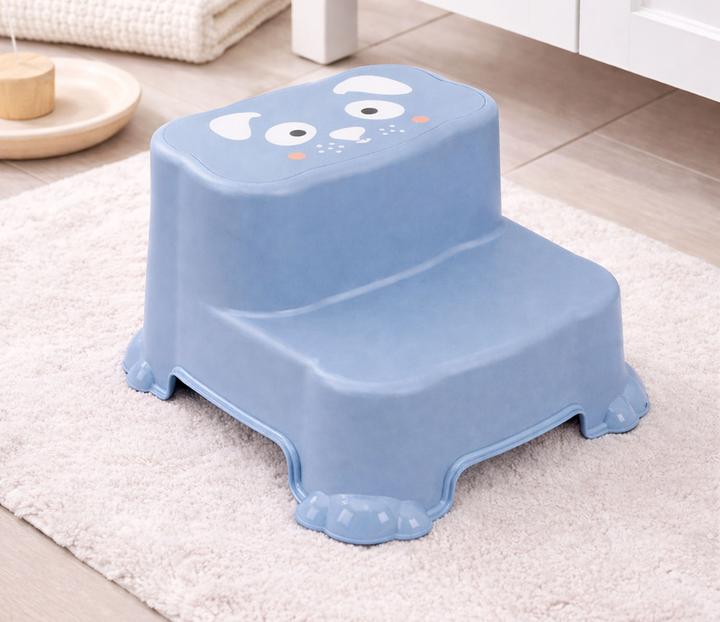 Produktbild Mojawo Kinder Tritthocker Trittstufe Hocker Kunststoff Blau rutschfest