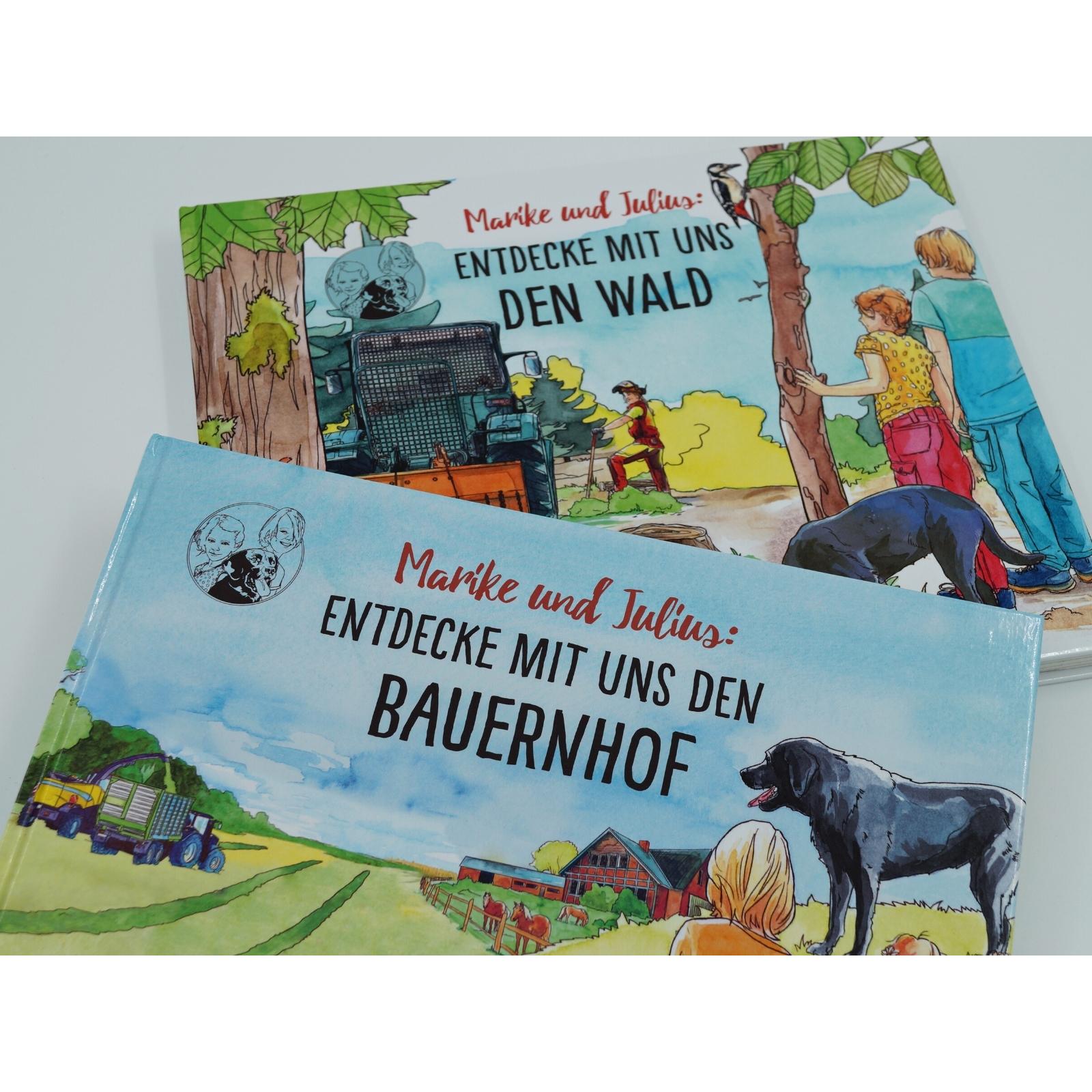 Thumbnail - Marike und Julius: Entdecke mit uns den Bauernhof, Kinderbücher von Noemi Bengsch, Guido Höner
