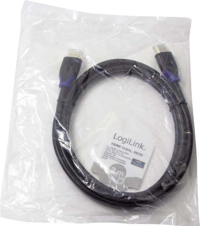 Productafbeelding LogiLink HDMI (Type A) - HDMI (Type A) (2 m, HDMI, 2.0)