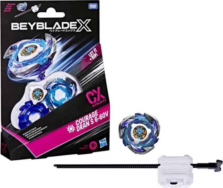 Actual product image Hasbro Beyblade X Courage Dran S 6-60V CX Starter Pack Top and Launcher (German)