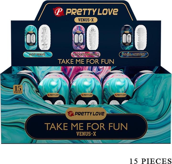 Actual product image Pretty Love - Venus X 15 Mã„Nnliche Masturbatoren Aus Silikon, Weiss