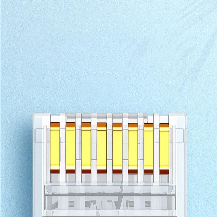 Actual product image Ugreen 10x plug plug coupler end RJ45 8P8C Cat 6 transparent (50961) (CAT6)