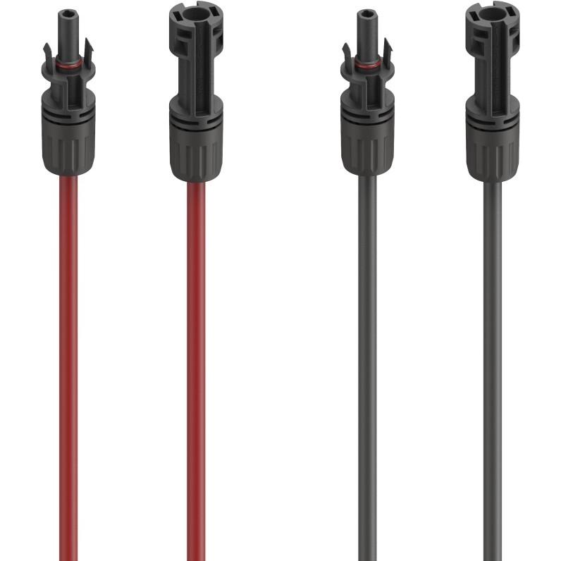 Hama, Accessori per energia solare, Solarkabel Verlängerung für PV-Anlage, MC4, 4 mm², 2x 3 m, Rot u (Cavo solare)