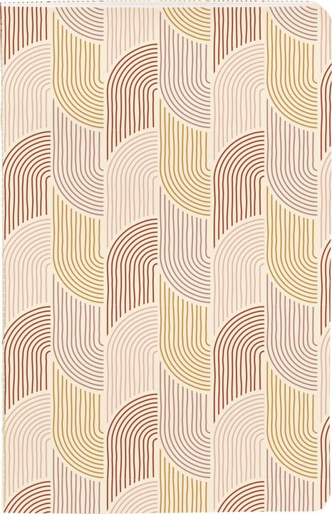 Actual product image Clairefontaine sewn notebook 64 lined pages terracotta (9 x 14 cm, Lined, Soft cover)