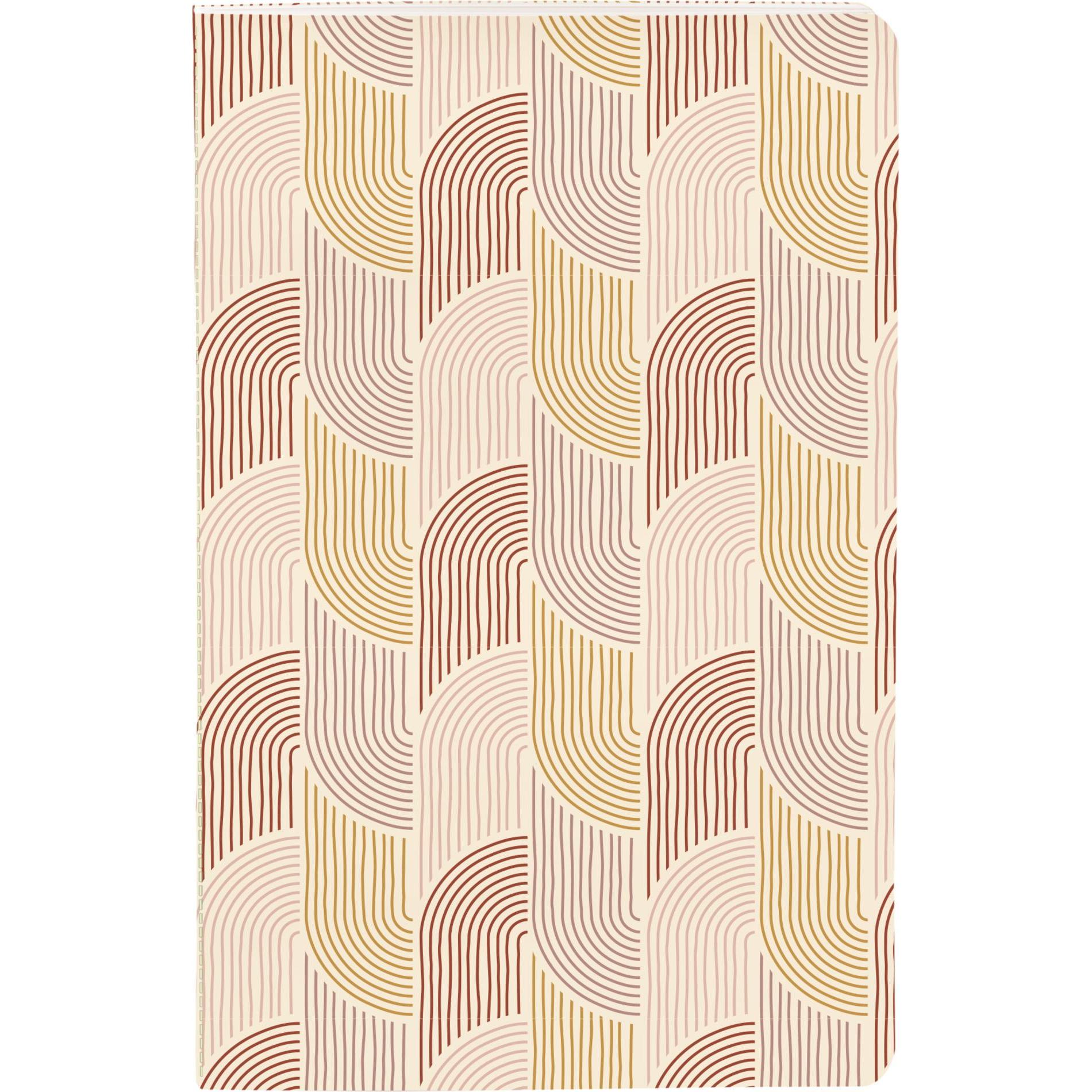 Clairefontaine, Heft + Block, genähte heftung 64 seiten liniert terracotta (9 x 14 cm)