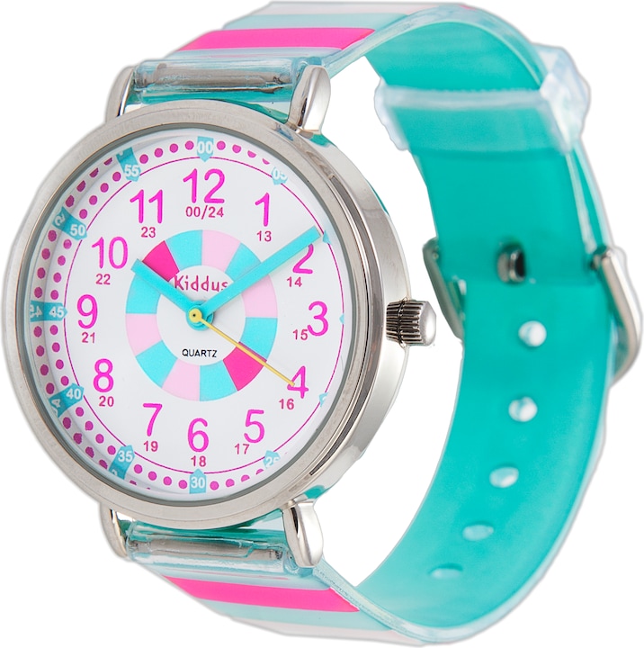 Produktbild Kiddus Time Teacher Turquoise (Analoguhr, 33 mm)