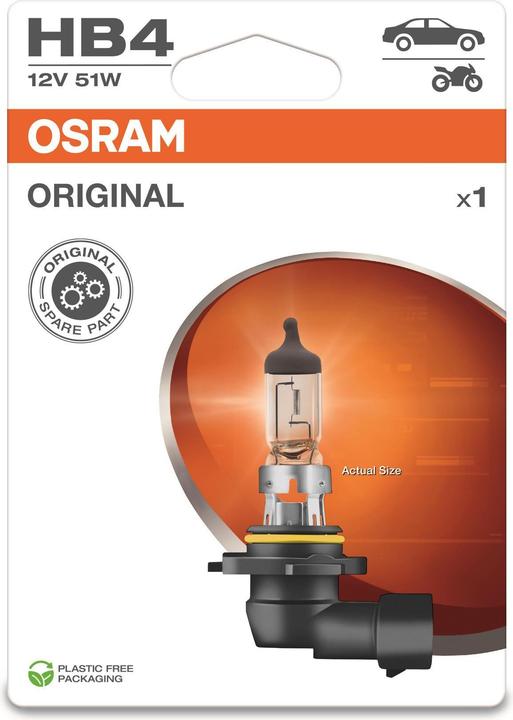 Image du produit Osram 4062172395328 Halogen Leuchtmittel Original Line HB4 51 W 12 V (HB4)