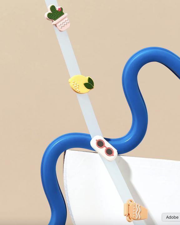 Immagine prodotto Olivo & Co Sonnenbrille Kette aus Silikon-blau