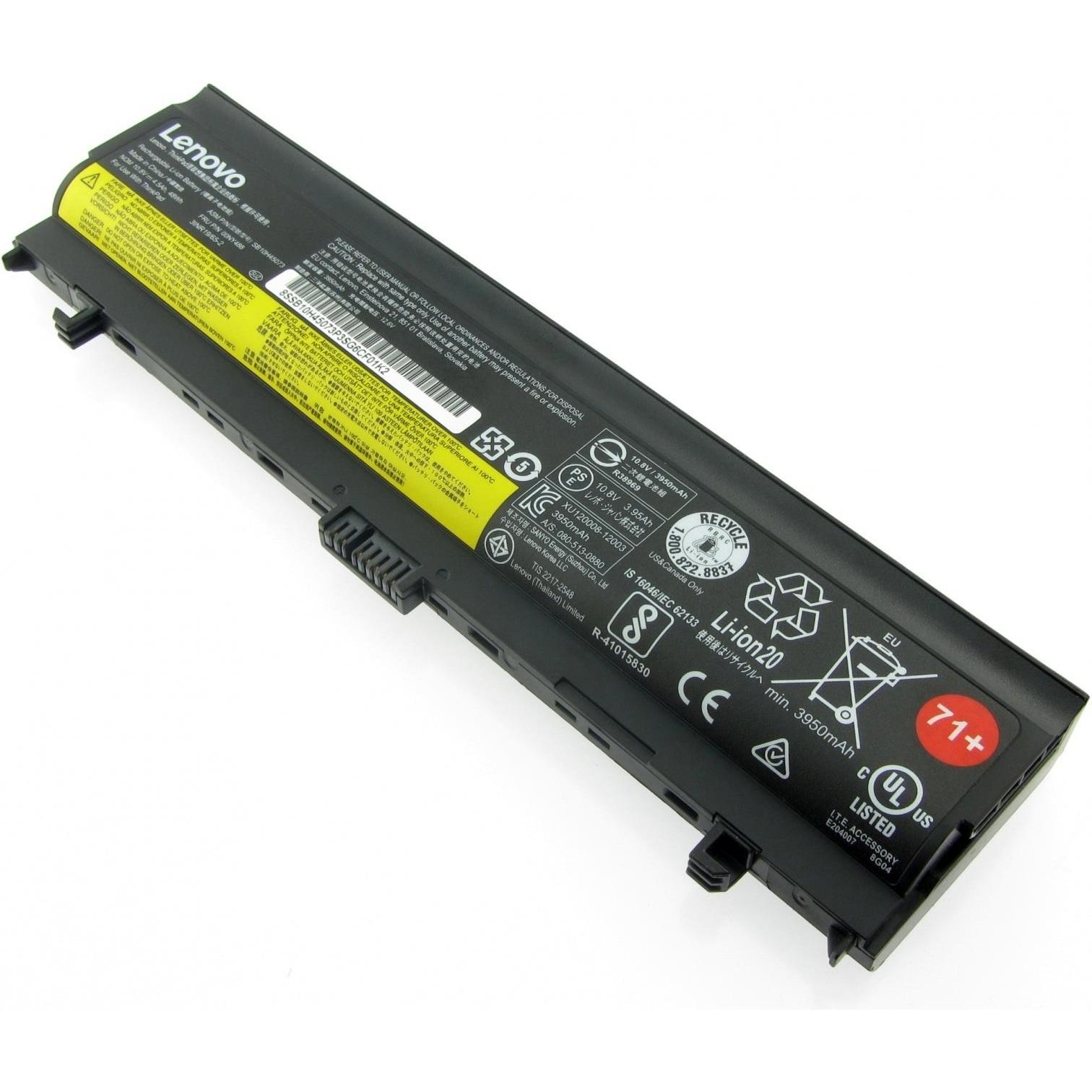 Lenovo 4x50k14089 (6 Zellen, 4400 mAh), Notebook Akku, Schwarz