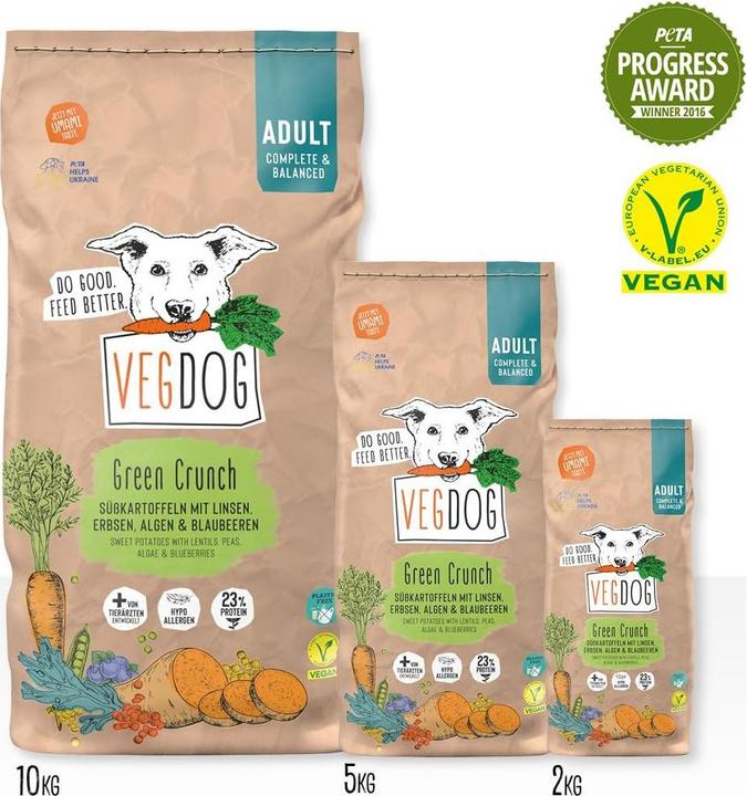 Produktbild Vegdog Green Crunch (Adult, 1 Stk., 10000 g)