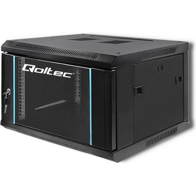 Thumbnail - Qoltec 54465 RACK cabinet 19inch (19 Zoll Rack), Serverschrank, Schwarz