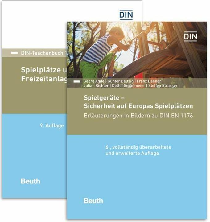 Produktbild Sichere Spielplätze und Spielplatzgeräte (Deutsch, Günter Beltzig, Julian Richter, Franz Danner, Detlef Settelmeier, Georg Agde, 2023)