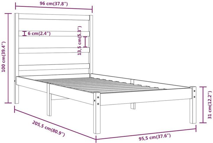 Produktbild vidaXL Bone (90 x 200 cm)