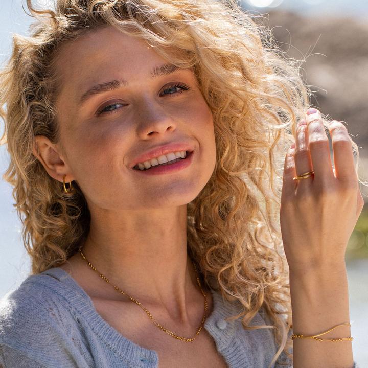 Immagine prodotto Purelei Bracciale Unison oro (19 cm, Acciaio inossidabile placcato oro 18 carati)