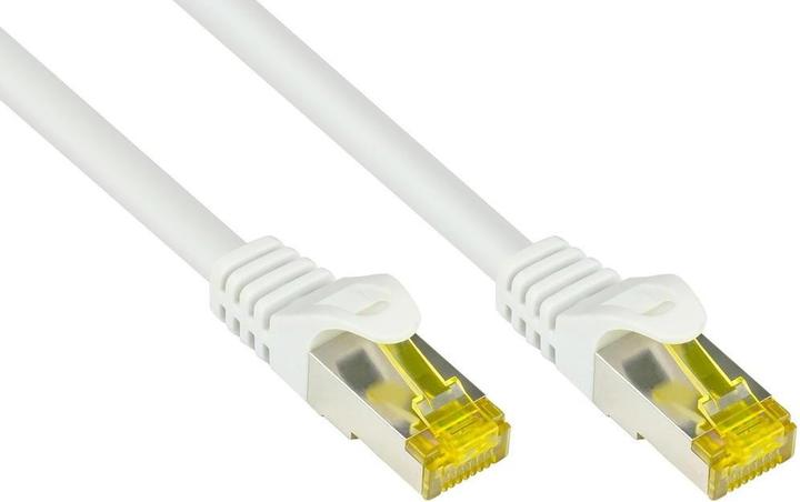 Good Connections RJ45 Patchkabel mitCat.7 Rohkabel und Rastnasenschutz (RNS®), S/FTP, PiMF, halogenfrei, 600MHz, OFC (S/FTP, CAT7, 0.15 m)