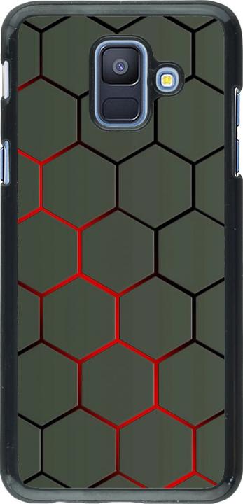 Produktbild PhoneLook Hülle Geometric Line red (Samsung Galaxy A6)