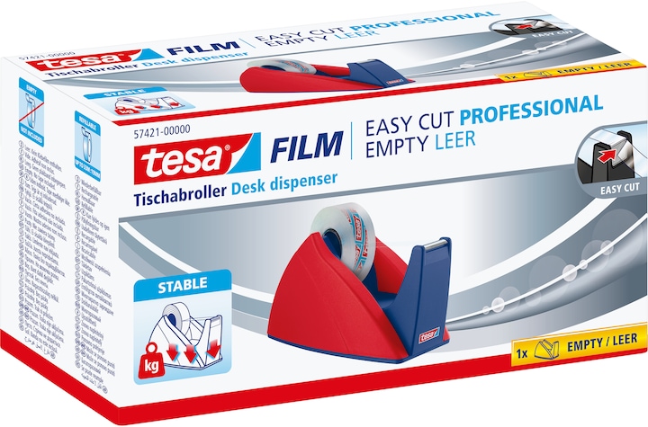 Actual product image tesa tesafilm EASY CUT table dispenser - Tape dispenser for rolls up to 33 m x 19 mm