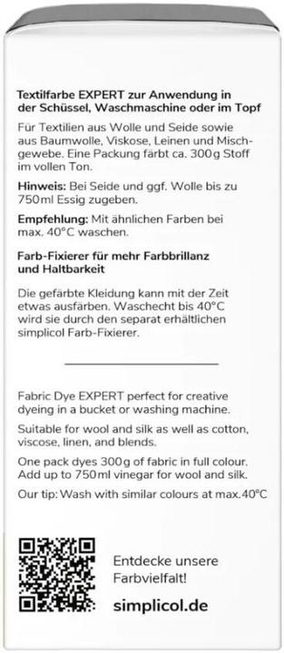Produktbild Simplicol Textilfarbe expert (Mitternacht-Schwarz, 150 ml)