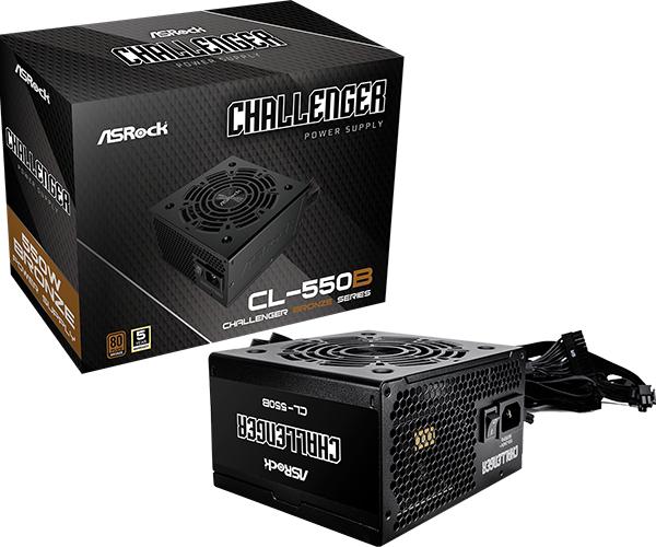 Actual product image AsRock power supply Challenger 550W Bronze (550 W)