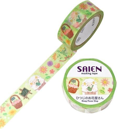 Immagine prodotto Saien Klebeband Washi Masking Tape Sheep Flower Shop