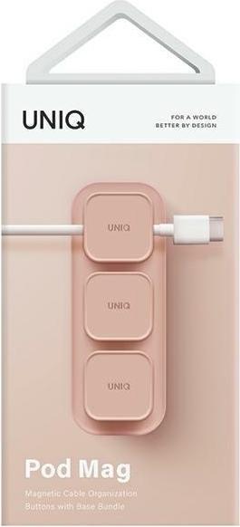Produktbild Uniq Pod Mag magnetyczny organizer do kabli + baza różowy/blush pink