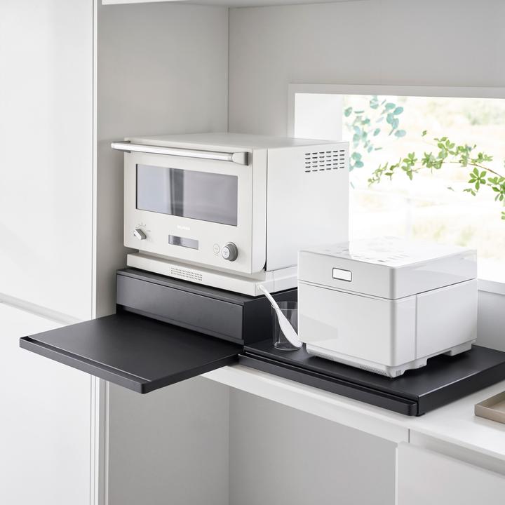 Actual product image Yamazaki Pull-out shelf with drawer for the TOWER kitchen unit