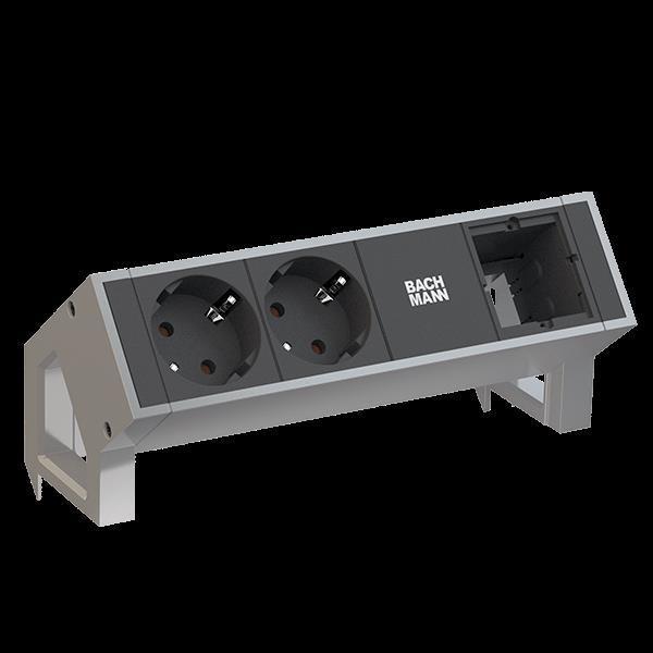 Productafbeelding Bachmann DESK2 - 2xSchuko & 1xEleeg (3 x, CEE 7/3, 0.20 m)