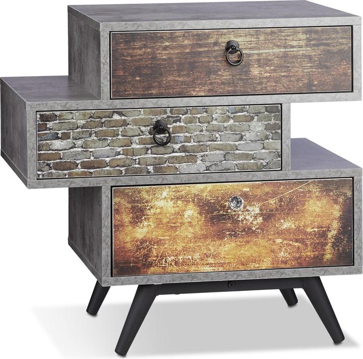 Actual product image Relaxdays Vintage Kommode (60 x 40 x 60 cm)