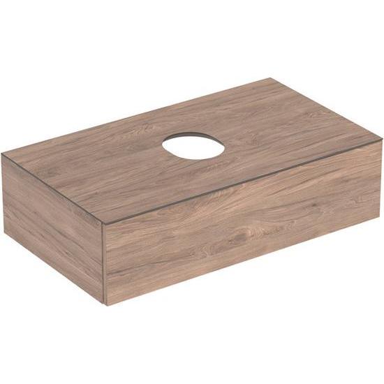 Thumbnail - Geberit, Waschbeckenunterschrank, VariForm Unterschrank für Aufsatzwaschtisch, eine Schublade, Ablagefläche, Geruchsvers...