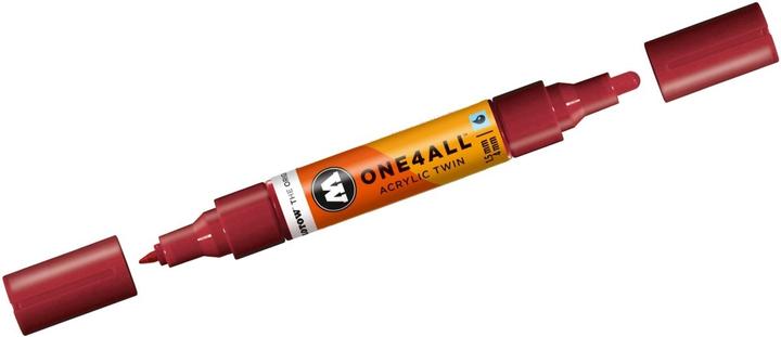 Produktbild Molotow Marqueur pour Maquettes - One4All Twin - Acrylique Bordeaux - 1,5/4mm - -086 - 15 cm (Burgundrot, 4 mm, 1 x)