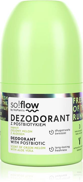 Actual product image SoFlow Deodorant With Postbiotic Roller (Roll-on, 50 ml)