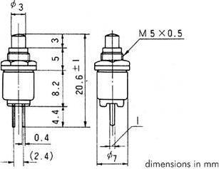 Produktbild Velleman Push-Button Switch Off-(On) Red