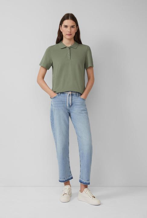 Produktbild S.Oliver Polo-Shirt Verkürztes Poloshirt aus Baumwollpiqué (46)