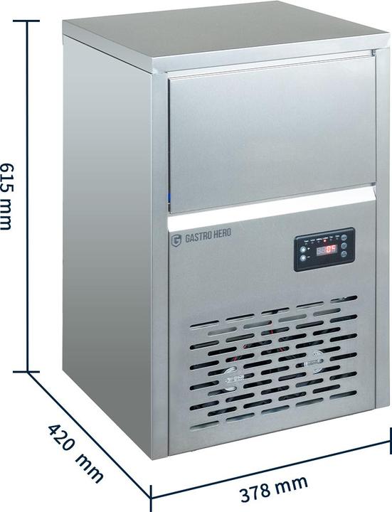 Actual product image Gastro Hero Full cube ice maker Eco