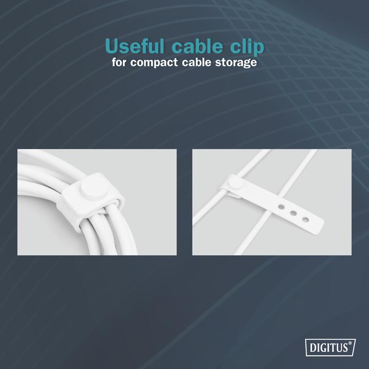 Actual product image Digitus Lightning silicone connection cable, USB-A - Lightning 1m, white (1 m, USB 2.0, 12 W)