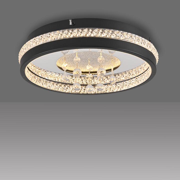 Produktbild Just Light HANNI LED Deckenleuchte Warmweiss 20W schwarz 15217-18 (1300 lm)