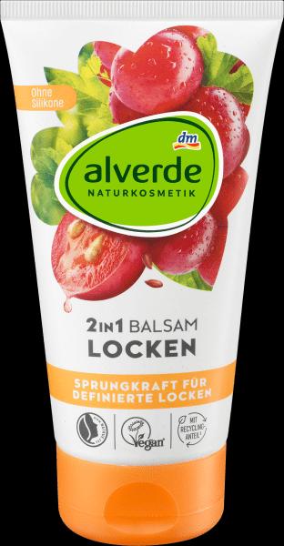 Actual product image dm alverde Conditioner 2in1 Balm Curls Organic Flaxseed, Organic Grape