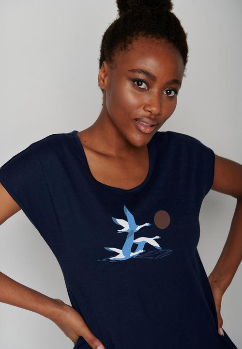 Actual product image Greenbomb T-Shirt Animal Goose Family (XS)