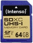 Productafbeelding Intenso UHS-I Premium (64 GB, SDXC, U1, UHS-I)