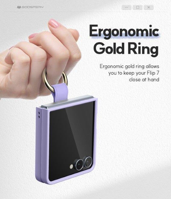 Immagine prodotto Goospery Gold Ring Case Series Hülle (Samsung Galaxy Z Flip7)