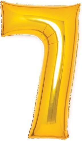 Amscan Foil balloon gold, 66cm, number 7 (1 x)