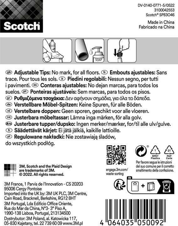 Image du produit Scotch Échelle de pieds de chaise (4 pièce(s))