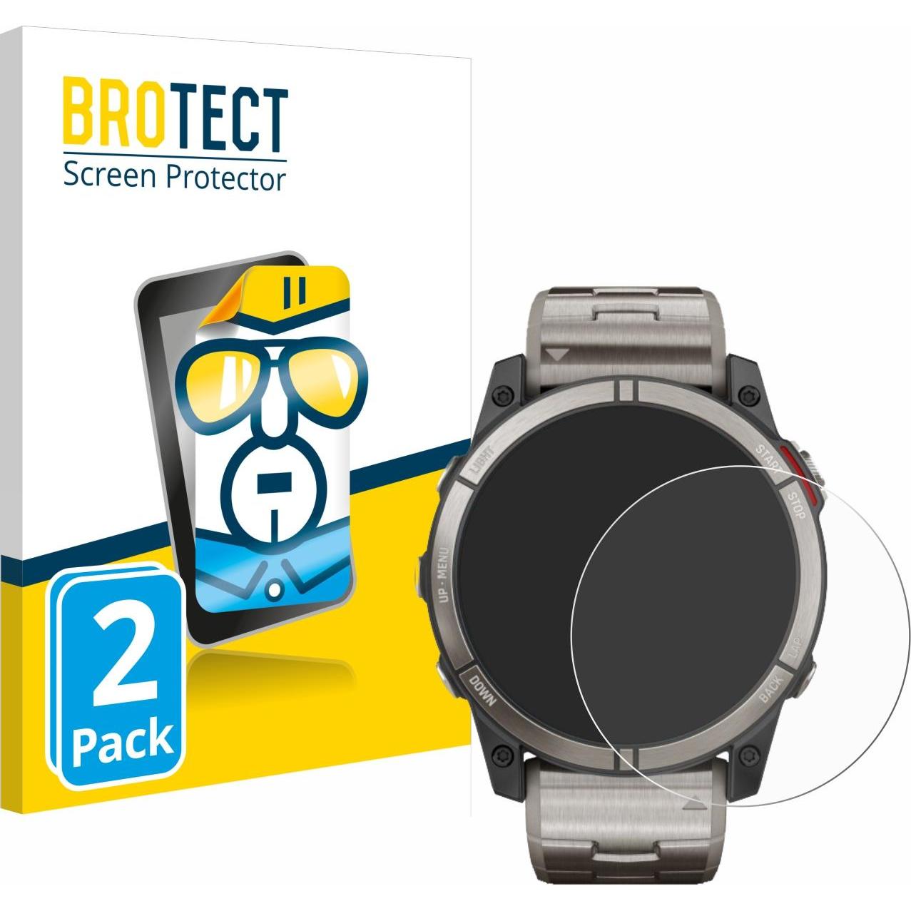 BROTECT Schutzfolie Displayschutz Klar, Smartwatch Schutzfolie, Transparent