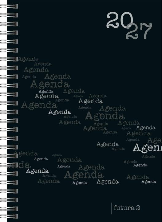 Produktbild rido/idé 7021105907 Buchkalender Mod. futura 2 2027 A5, Kunststoff, schwarz (A5)