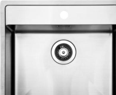 Actual product image Juvel stålvask BALTIC500THF - Til nedf. udv. mål 530x500 mm.